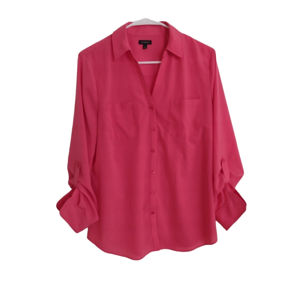 TALBOTS PINK BLOUSE 12